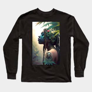 Abstract Rastafari Princess Long Sleeve T-Shirt